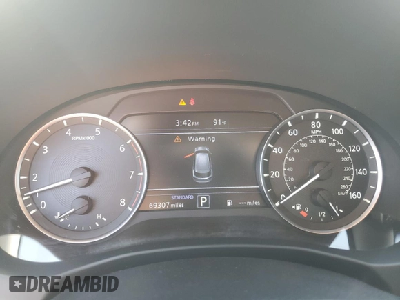 2019 Infiniti QX50 LUXE with VIN 3PCAJ5M16KF148482, listed as a Copart auction lot 53559165 with 69,307 mi miles and Salvage Title. Bid and sale history available at carsss.com. Image 9.