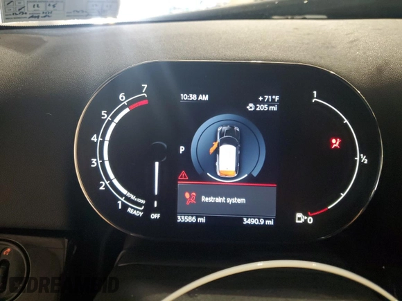 2022 MINI Countryman Cooper S with VIN WMZ83BR01N3N40309, listed as a Copart auction lot 59534135 with 33,586 mi miles and Salvage title. Bid and sale history available at DreamBid. Image 9.