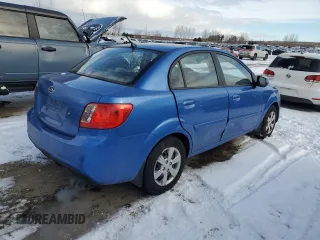 2011 Kia Rio with VIN KNADH4B37B6917894, listed as a Copart auction lot 88465075 with 229,688 mi miles and Clean Title. Bid and sale history available at DreamBid. Image 3.