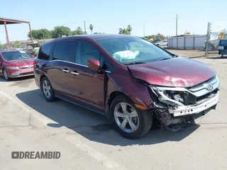 2019 Honda Odyssey EX-L z VIN 5FNRL6H70KB062702, wystawiony jako IAAI lot #42574136 z przebiegiem 75 178 mil mil oraz . Historia ofert i sprzedaży dostępna na DreamBid. Obrazek 1.