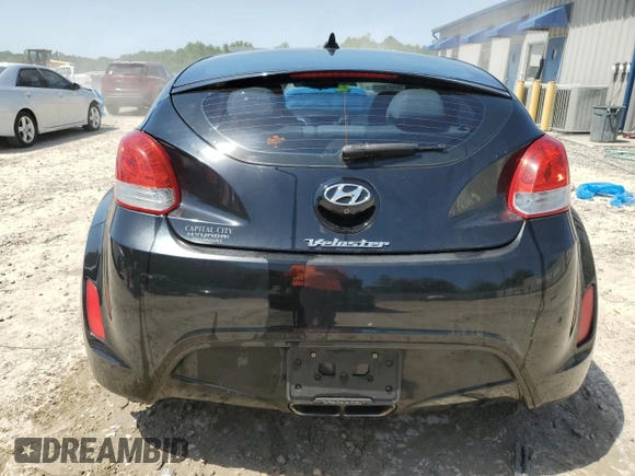 2013 Hyundai Veloster w/Black Int with VIN KMHTC6AD3DU171389, listed as a Copart auction lot 57343135 with 80,572 mi miles and Salvage title. Bid and sale history available at DreamBid. Image 6.