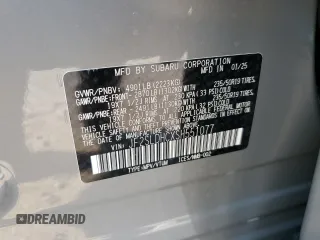 2025 Subaru Forester Special Sports with VIN JF2SLDHCXSH551077, listed as a Copart auction lot 53276425 with Not provided miles and Salvage title. Bid and sale history available at DreamBid. Image 12.