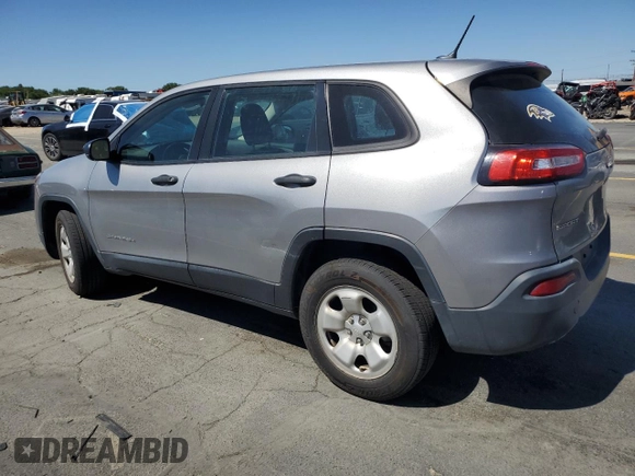 2015 Jeep Cherokee Sport with VIN 1C4PJLAB6FW536373, listed as a Copart auction lot 63693805 with 124,439 mi miles and Clean title. Bid and sale history available at DreamBid. Image 2.