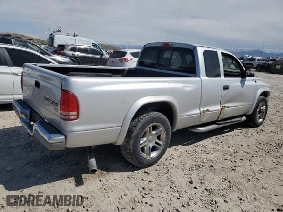 2004 Dodge Dakota SLT with VIN 1D7GL42N84S693356, listed as a Copart auction lot 53311415 with 224,342 mi miles and Salvage title. Bid and sale history available at DreamBid. Image 3.