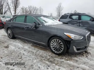 2018 Genesis G90 Ultimate with VIN KMHG54JH5JU036929, listed as a Copart auction lot 39492464 with 63,980 mi miles and . Bid and sale history available at carsss.com. Image 4.