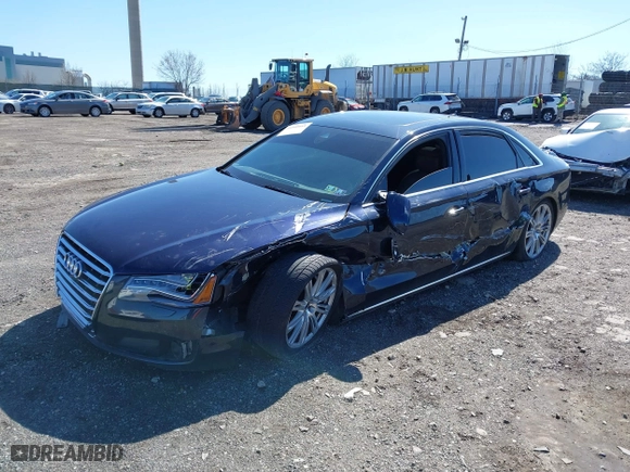 2013 Audi A8 L 3.0L with VIN WAURGAFD8DN026743, listed as a IAAI auction lot 41840681 with 151,320 mi miles. Bid and sale history available at carsss.com. Image 18.