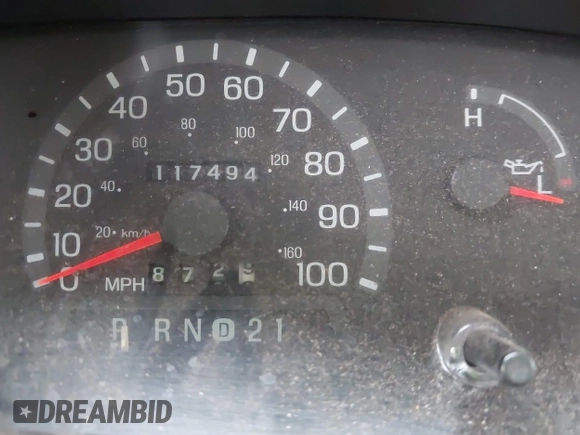 2000 Ford Econoline Cargo with VIN 1FTNS24L1YHB02162, listed as a IAAI auction lot 41559752 with 117,494 mi miles and . Bid and sale history available at DreamBid. Image 7.