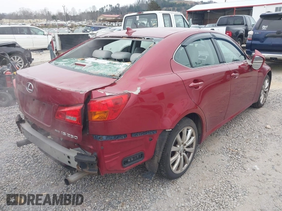 2007 Lexus IS 250 with VIN JTHCK262175013881, listed as a IAAI auction lot 41292352 with 149,533 mi miles. Bid and sale history available at carsss.com. Image 4.