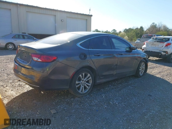 2015 Chrysler 200 Limited with VIN 1C3CCCABXFN653344, listed as a IAAI auction lot 41806428 with 198,835 mi miles. Bid and sale history available at carsss.com. Image 4.