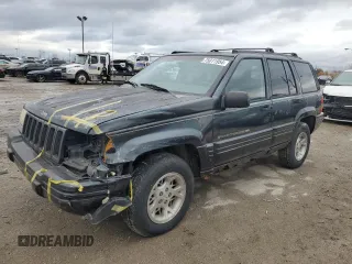 1998 Jeep Grand Cherokee Limited with VIN 1J4GZ78Y7WC163186, listed as a Copart auction lot 75011954 with 247,991 mi miles and Salvage Title. Bid and sale history available at carsss.com. Image 1.