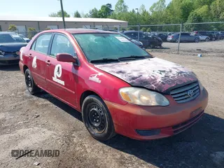 2004 Toyota Corolla CE with VIN 2T1BR32E44C296063, listed as a IAAI auction lot 42144391 with 299,999 mi miles and . Bid and sale history available at DreamBid. Image 1.