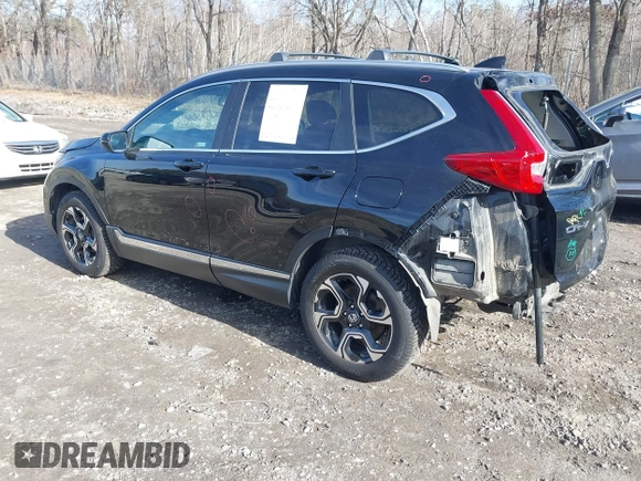 2019 Honda CR-V Touring with VIN 2HKRW2H95KH631787, listed as a IAAI auction lot 41844394 with 262,398 mi miles. Bid and sale history available at carsss.com. Image 3.