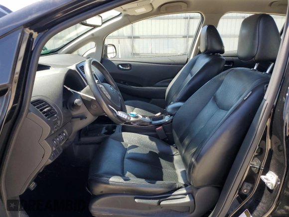 2014 Nissan LEAF SL with VIN 1N4AZ0CP7EC334248, listed as a Copart auction lot 52198325 with 57,659 mi miles and Salvage Title. Bid and sale history available at carsss.com. Image 7.
