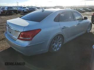2012 Hyundai Equus Signature with VIN KMHGH4JHXCU051341, listed as a Copart auction lot 46582205 with 161,776 mi miles and Clean title. Bid and sale history available at DreamBid. Image 3.