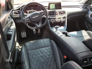 2019 Genesis G70 Advanced z VIN KMTG34LE0KU024820, wystawiony jako Copart lot #58488615 z przebiegiem 81 576 mil mil oraz Szkoda całkowita • Salvage title. Historia ofert i sprzedaży dostępna na DreamBid. Obrazek 8.