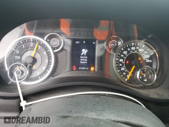 2022 Ram 2500 Tradesman with VIN 3C6UR5CJ1NG129156, listed as a Copart auction lot 45753645 with 41,600 mi miles and Salvage title. Bid and sale history available at DreamBid. Image 9.