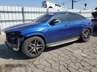 2021 Mercedes-Benz GLE 53 AMG with VIN 4JGFD6BB5MA430523, listed as a Copart auction lot 52449115 with 80,899 mi miles and Salvage title. Bid and sale history available at DreamBid. Image 1.