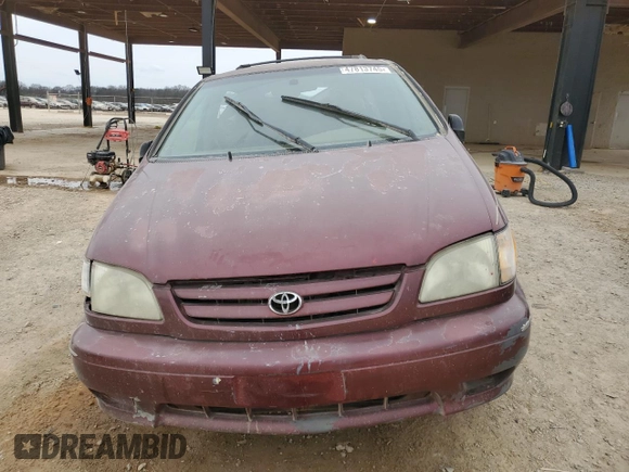 2002 Toyota Sienna CE with VIN 4T3ZF19C72U462322, listed as a Copart auction lot 47813745 with 0 mi miles and Salvage Title. Bid and sale history available at carsss.com. Image 5.
