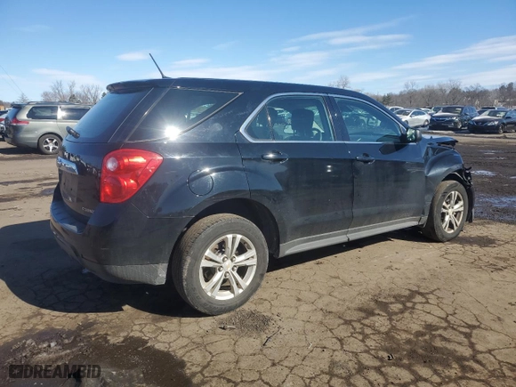 2014 Chevrolet Equinox LS with VIN 2GNFLEEK1E6297813, listed as a Copart auction lot 46328515 with 136,801 mi miles and Salvage Title. Bid and sale history available at carsss.com. Image 3.