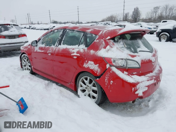 2012 Mazda 3 Mazdaspeed3 Touring with VIN JM1BL1L31C1682915, listed as a IAAI auction lot 41310903 with 130,298 mi miles and . Bid and sale history available at DreamBid. Image 3.