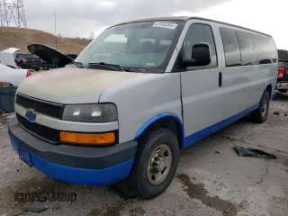 2007 Chevrolet Express Passenger z VIN 1GAHG39U571153735, wystawiony jako Copart lot #87535245 z przebiegiem 138 634 mil mil oraz Czysty tytuł • Clean title. Historia ofert i sprzedaży dostępna na DreamBid. Obrazek 1.
