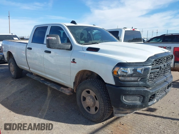 2024 Ram 2500 Tradesman with VIN 3C6UR5HL7RG157723, listed as a IAAI auction lot 41128531 with 56,820 mi miles and . Bid and sale history available at DreamBid. Image 1.