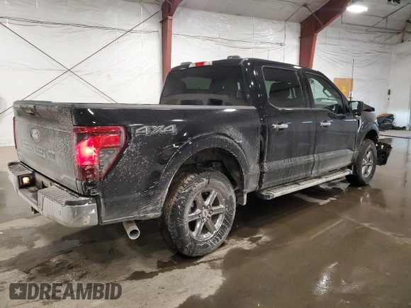 2024 Ford F-150 XLT with VIN 1FTEW3LP1RKD77680, listed as a Copart auction lot 44554285 with 948 mi miles and Salvage Title. Bid and sale history available at carsss.com. Image 3.