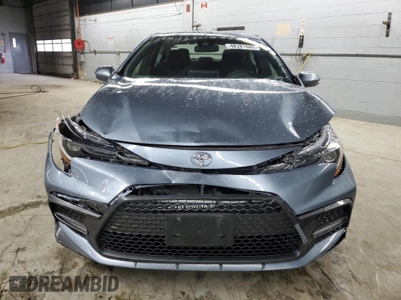 2021 Toyota Corolla SE with VIN JTDP4MCE7MJ058723, listed as a Copart auction lot 48381085 with 49,247 mi miles and Salvage Title. Bid and sale history available at carsss.com. Image 5.