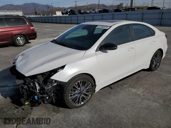 2023 Kia Forte GT-Line with VIN 3KPF54AD2PE672695, listed as a Copart auction lot 42388975 with 22,351 mi miles and Salvage Title. Bid and sale history available at carsss.com. Image 1.