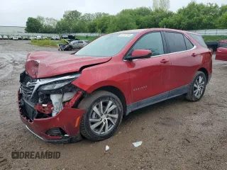 2024 Chevrolet Equinox LT with VIN 3GNAXUEG9RL235923, listed as a Copart auction lot 57757295 with 23,944 mi miles and Salvage title. Bid and sale history available at DreamBid. Image 1.