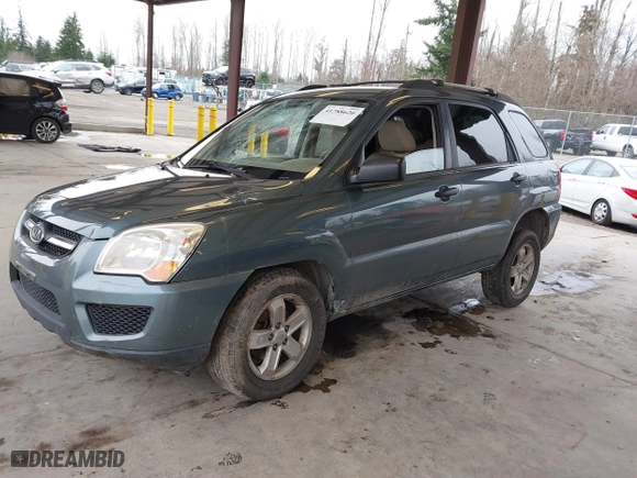2009 Kia Sportage LX with VIN KNDJE723X97573885, listed as a IAAI auction lot 41788620 with 136,650 mi miles. Bid and sale history available at carsss.com. Image 17.