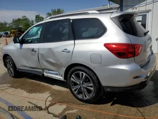 2017 Nissan Pathfinder SL with VIN 5N1DR2MM2HC692588, listed as a Copart auction lot 57098315 with 58,710 mi miles and Salvage title. Bid and sale history available at DreamBid. Image 2.