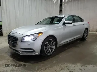 2018 Genesis G80 3.8L with VIN KMHGN4JE9JU248917, listed as a Copart auction lot 55660754 with 107,631 mi miles and . Bid and sale history available at carsss.com. Image 1.