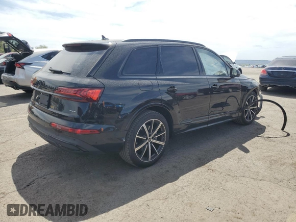 2022 Audi Q7 Prestige with VIN WA1VXBF70ND013584, listed as a Copart auction lot 54179315 with Not provided miles and Salvage title. Bid and sale history available at DreamBid. Image 3.