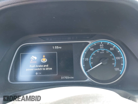 2019 Nissan LEAF SV z VIN 1N4AZ1CP0KC305899, wystawiony jako IAAI lot #41746355 z przebiegiem 31 703 mil mil oraz . Historia ofert i sprzedaży dostępna na DreamBid. Obrazek 7.