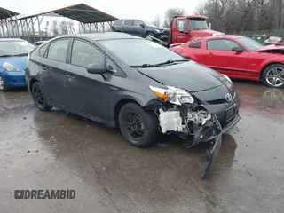 2012 Toyota Prius One with VIN JTDKN3DU4C1500721, listed as a IAAI auction lot 41730352 with 109,214 mi miles. Bid and sale history available at carsss.com. Image 1.