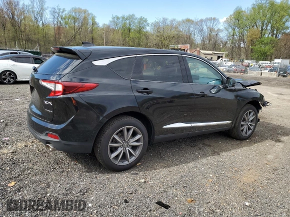 2020 Acura RDX Technology with VIN 5J8TC2H58LL003863, listed as a Copart auction lot 52949325 with 52,498 mi miles and Salvage title. Bid and sale history available at DreamBid. Image 3.