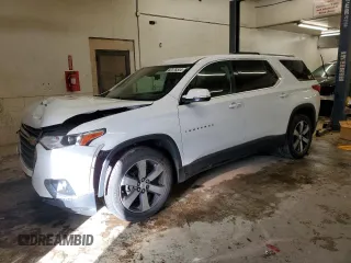 2018 Chevrolet Traverse LT Leather with VIN 1GNEVHKW2JJ142537, listed as a Copart auction lot 82376544 with 113,969 mi miles and Salvage Title. Bid and sale history available at carsss.com. Image 1.