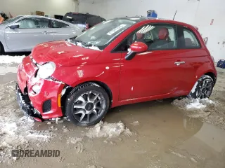 2018 FIAT 500 Pop with VIN 3C3CFFKH4JT525847, listed as a Copart auction lot 41341845 with 15,566 mi miles and Salvage Title. Bid and sale history available at carsss.com. Image 1.