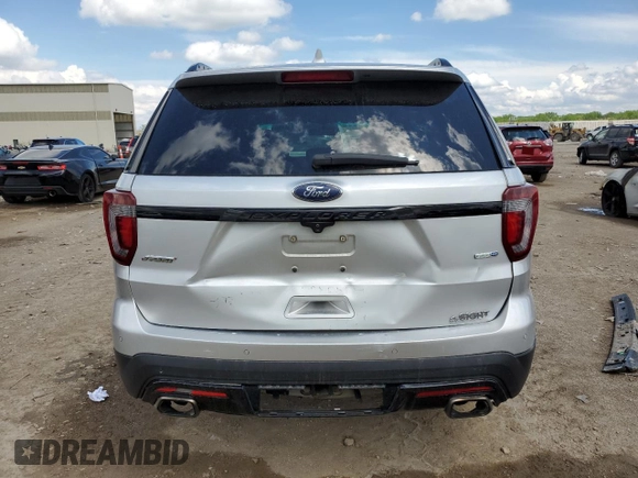 2017 Ford Explorer Sport z VIN 1FM5K8GT9HGB80981, wystawiony jako Copart lot #55249725 z przebiegiem Nie podano mil oraz Szkoda całkowita • Salvage title. Historia ofert i sprzedaży dostępna na DreamBid. Obrazek 6.