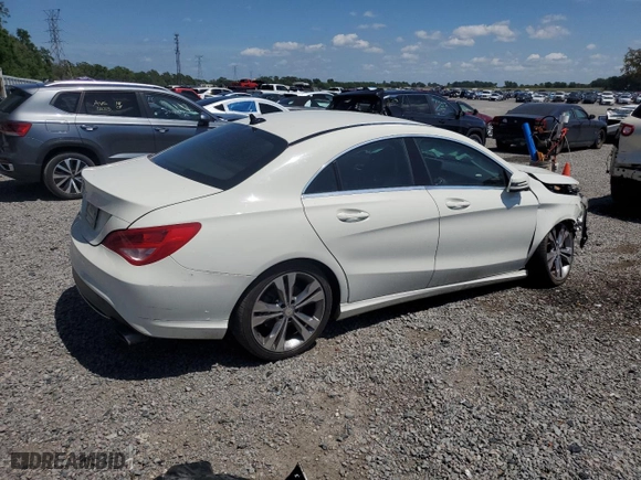 2015 Mercedes-Benz CLA-Class CLA 250 with VIN WDDSJ4EBXFN258616, listed as a Copart auction lot 51185575 with 175,313 mi miles and Clean Title. Bid and sale history available at carsss.com. Image 3.
