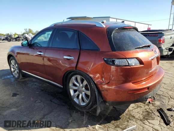 2006 Infiniti FX35 with VIN JNRAS08WX6X205462, listed as a Copart auction lot 75067994 with 139,231 mi miles and Salvage Title. Bid and sale history available at carsss.com. Image 2.