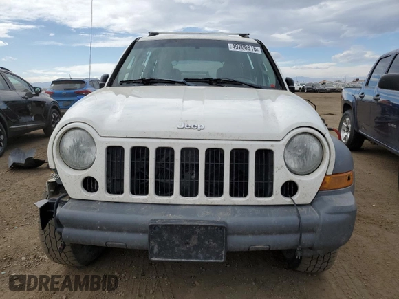 2005 Jeep Liberty Sport with VIN 1J4GL48505W583083, listed as a Copart auction lot 49700615 with 198,325 mi miles and Salvage Title. Bid and sale history available at carsss.com. Image 5.