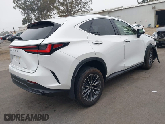 2024 Lexus NX 250 Premium with VIN JTJGDCAZ2R5022080, listed as a IAAI auction lot 42020862 with 9,922 mi miles and . Bid and sale history available at DreamBid. Image 4.