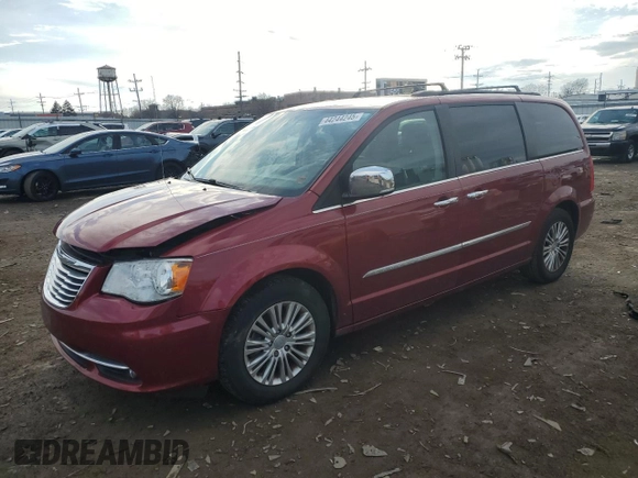 2015 Chrysler Town & Country Touring-L with VIN 2C4RC1CG1FR677280, listed as a Copart auction lot 44244245 with 95,529 mi miles and Salvage Title. Bid and sale history available at carsss.com. Image 1.