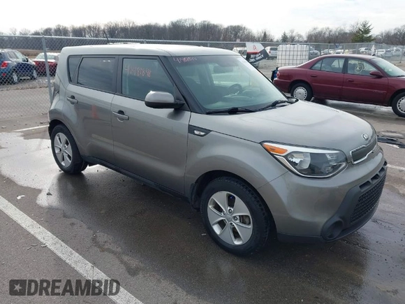 2014 Kia Soul with VIN KNDJN2A26E7051292, listed as a IAAI auction lot 41481848 with 127,273 mi miles. Bid and sale history available at carsss.com. Image 1.