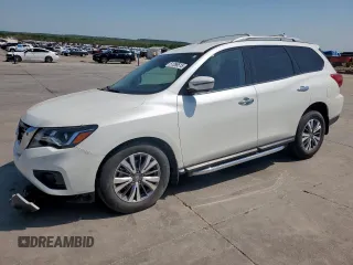 2018 Nissan Pathfinder S z VIN 5N1DR2MN2JC614021, wystawiony jako Copart lot #51286515 z przebiegiem 54 300 mil mil oraz Szkoda całkowita • Salvage title. Historia ofert i sprzedaży dostępna na DreamBid. Obrazek 1.