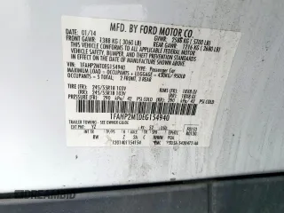 2014 Ford Police Interceptor с VIN 1FAHP2MT0EG154940, выставлен на аукционе Copart как лот 53890705 с пробегом 121 948 миль миль и Чистый • Clean title. История ставок и продаж доступна на DreamBid. Изображение 12.