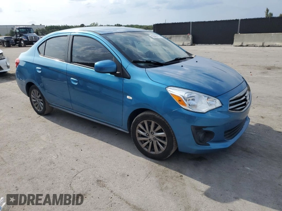 2019 Mitsubishi Mirage ES z VIN ML32F3FJ8KHF16562, wystawiony jako Copart lot #55460175 z przebiegiem 142 557 mil mil oraz Szkoda całkowita • Salvage title. Historia ofert i sprzedaży dostępna na DreamBid. Obrazek 4.