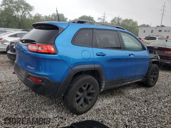 2017 Jeep Cherokee Trailhawk с VIN 1C4PJMBS4HW601454, выставлен на аукционе Copart как лот 58015315 с пробегом 96 795 миль миль и Списание • Salvage title. История ставок и продаж доступна на DreamBid. Изображение 3.